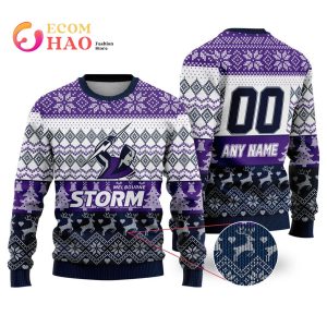 NRL Melbourne Storm Special Ugly Christmas Sweater