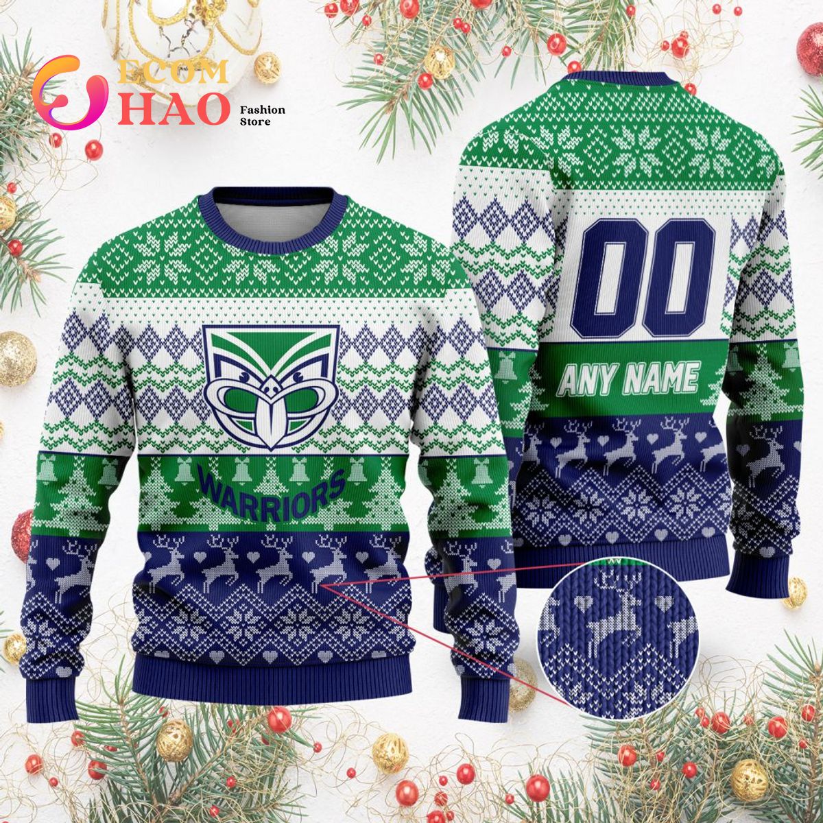 NRL New Zealand Warriors Special Ugly Christmas Sweater