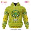 LIGA MX Club Necaxa Special Sugar Skull Kits For Dia De Muertos 3D Hoodie