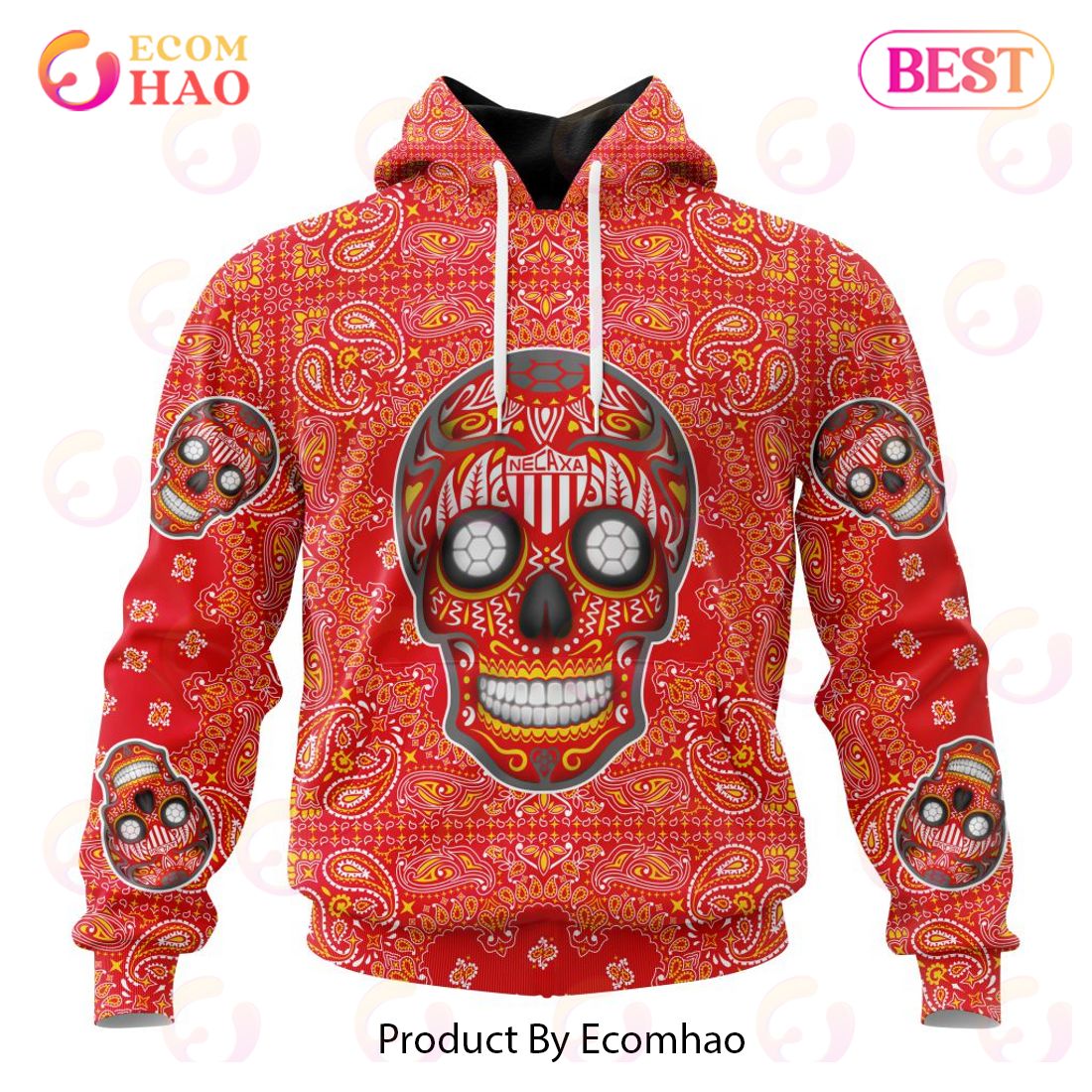 LIGA MX C.F. Pachuca Special Sugar Skull Kits For Dia De Muertos 3D Hoodie