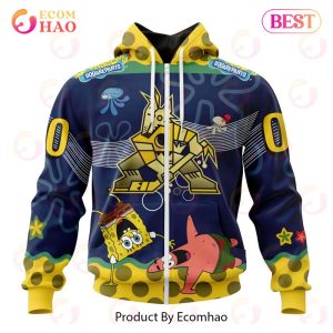 Arizona Coyotes Specialized Jersey With SpongeBob 3D Hoodie