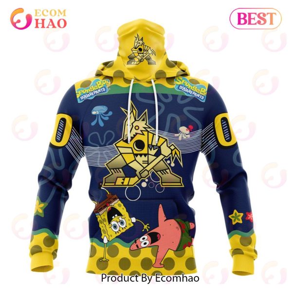 Arizona Coyotes Specialized Jersey With SpongeBob 3D Hoodie