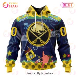 Buffalo Sabres Specialized Jersey With SpongeBob 3D Hoodie