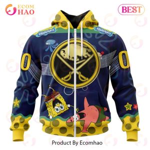 Buffalo Sabres Specialized Jersey With SpongeBob 3D Hoodie