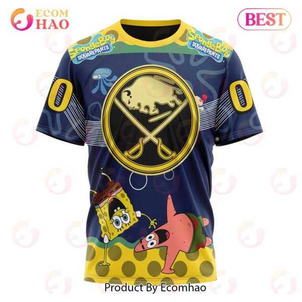 Buffalo Sabres Specialized Jersey With SpongeBob 3D Hoodie
