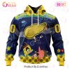 Dallas Stars Specialized Jersey With SpongeBob 3D Hoodie