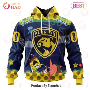Florida Panthers Specialized Jersey With SpongeBob 3D Hoodie