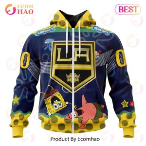 Los Angeles Kings Specialized Jersey With SpongeBob 3D Hoodie