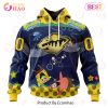 Montreal Canadiens Specialized Jersey With SpongeBob 3D Hoodie