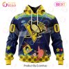 San Jose Sharks Specialized Jersey With SpongeBob 3D Hoodie