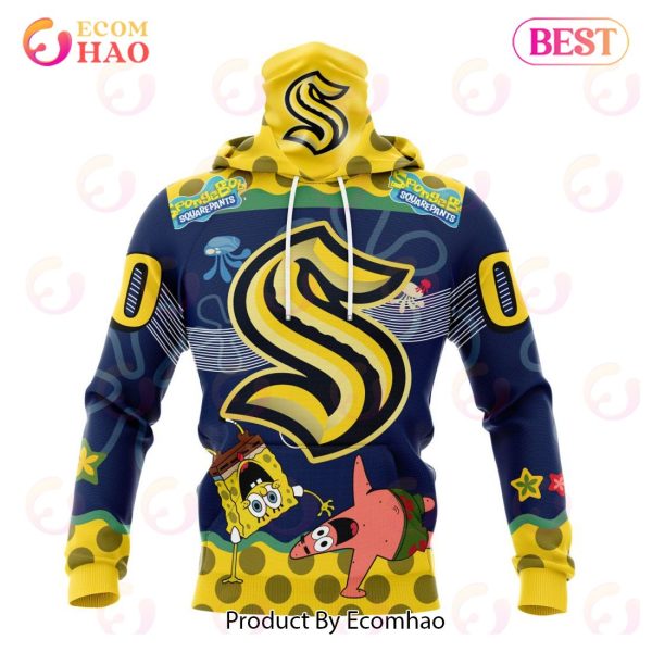 Seattle Kraken Specialized Jersey With SpongeBob 3D Hoodie