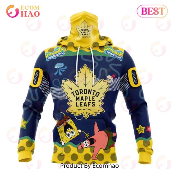 Toronto Maple Leafs Specialized Jersey With SpongeBob 3D Hoodie