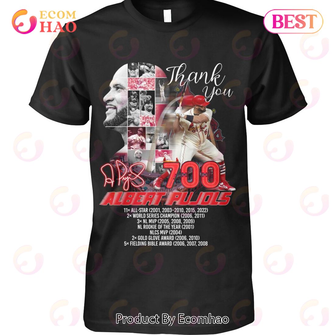 Thank You 700 Albert Pujols T-Shirt