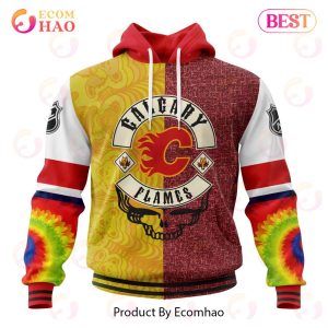 NHL Calgary Flames X Grateful Dead Specialized Design 3D Hoodie