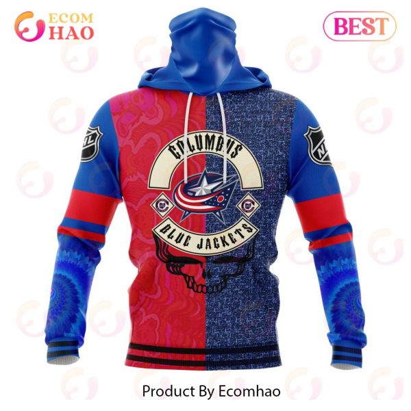 NHL Columbus Blue Jackets X Grateful Dead Specialized Design 3D Hoodie