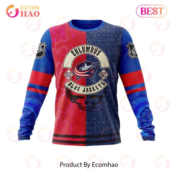 NHL Columbus Blue Jackets X Grateful Dead Specialized Design 3D Hoodie