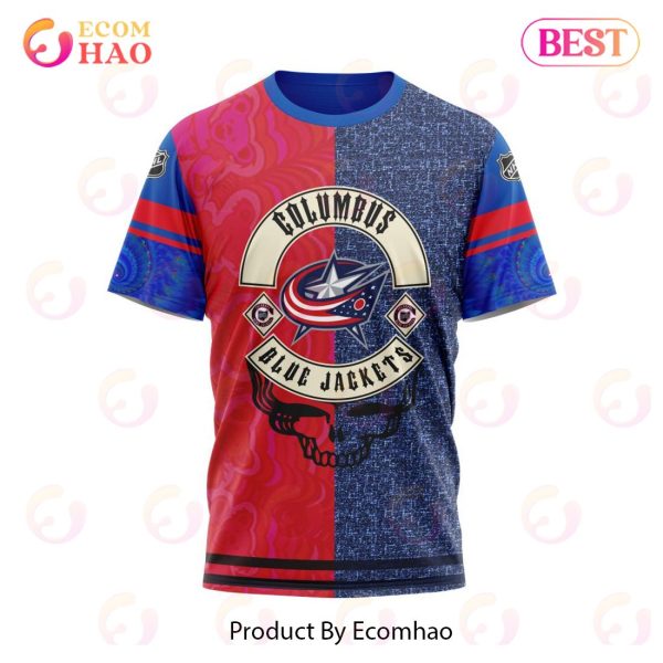 NHL Columbus Blue Jackets X Grateful Dead Specialized Design 3D Hoodie