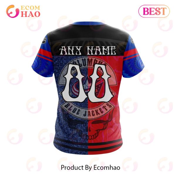 NHL Columbus Blue Jackets X Grateful Dead Specialized Design 3D Hoodie