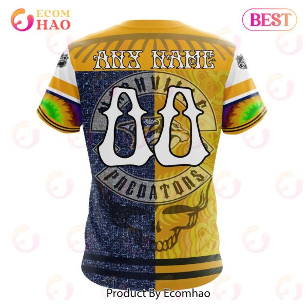 NHL Nashville Predators X Grateful Dead Specialized Design 3D Hoodie