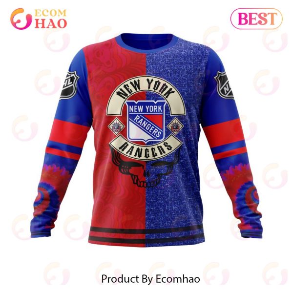 NHL New York Rangers Specialized Kits For The Grateful Dead Hoodie