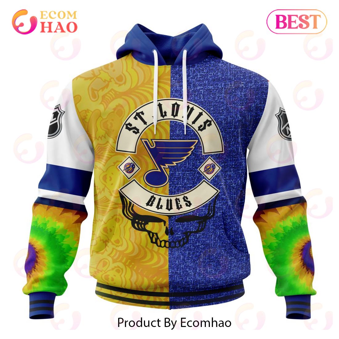 NHL St. Louis Blues X Grateful Dead Specialized Design 3D Hoodie