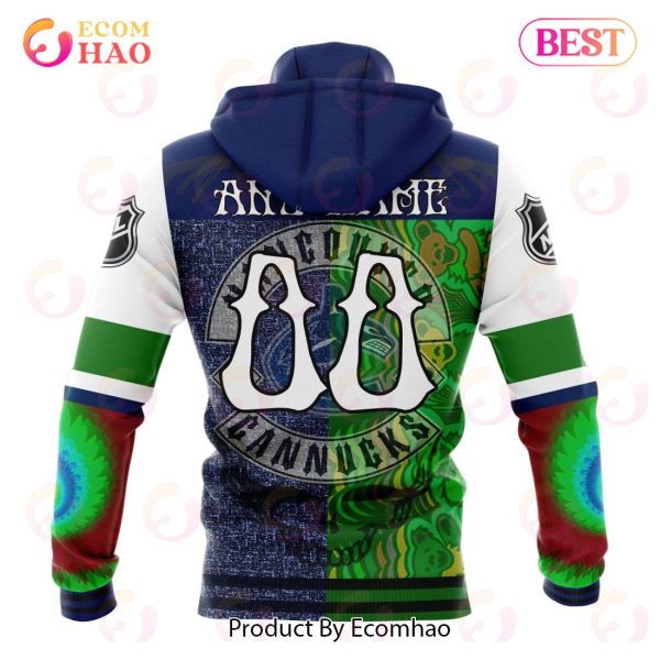 NHL Vancouver Canucks X Grateful Dead Specialized Design 3D Hoodie