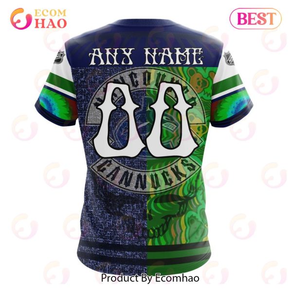 NHL Vancouver Canucks X Grateful Dead Specialized Design 3D Hoodie