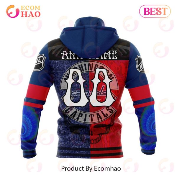 NHL Washington Capitals X Grateful Dead Specialized Design 3D Hoodie