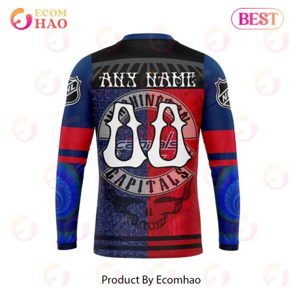 NHL Washington Capitals X Grateful Dead Specialized Design 3D Hoodie