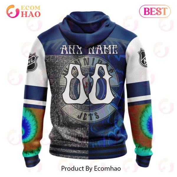 NHL Winnipeg Jets X Grateful Dead Specialized Design 3D Hoodie