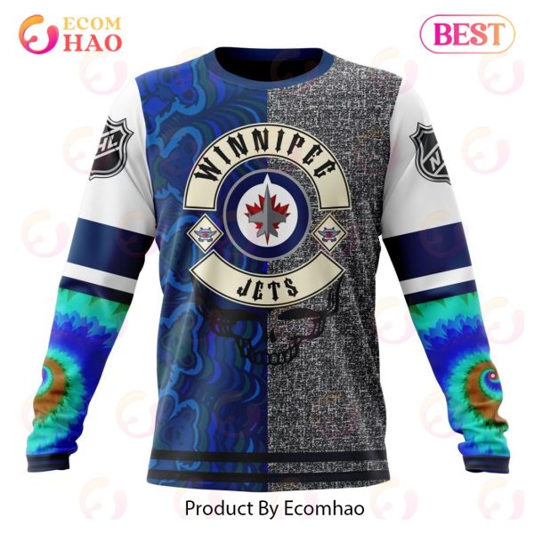 NHL Winnipeg Jets X Grateful Dead Specialized Design 3D Hoodie