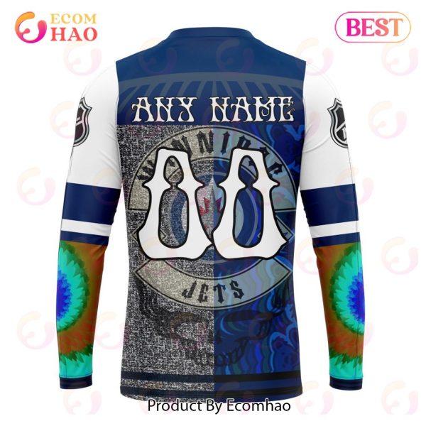 NHL Winnipeg Jets X Grateful Dead Specialized Design 3D Hoodie