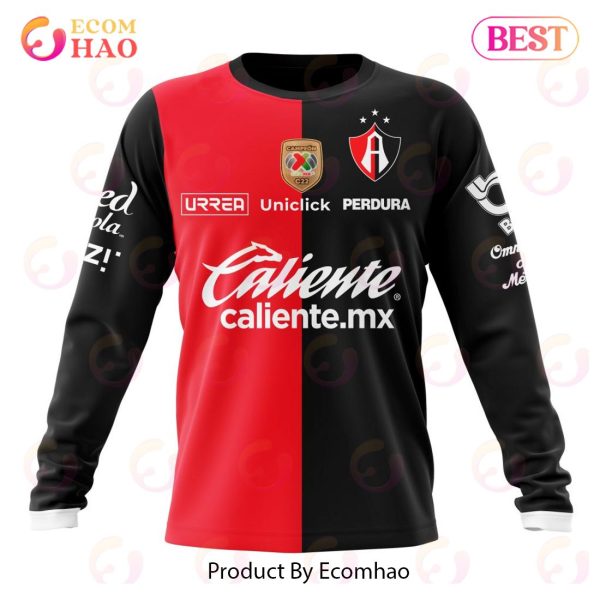 LIGA MX Atlas F.C Home Kits 2022 2023 3D Hoodie