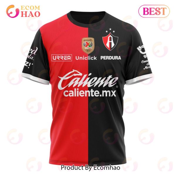 LIGA MX Atlas F.C Home Kits 2022 2023 3D Hoodie