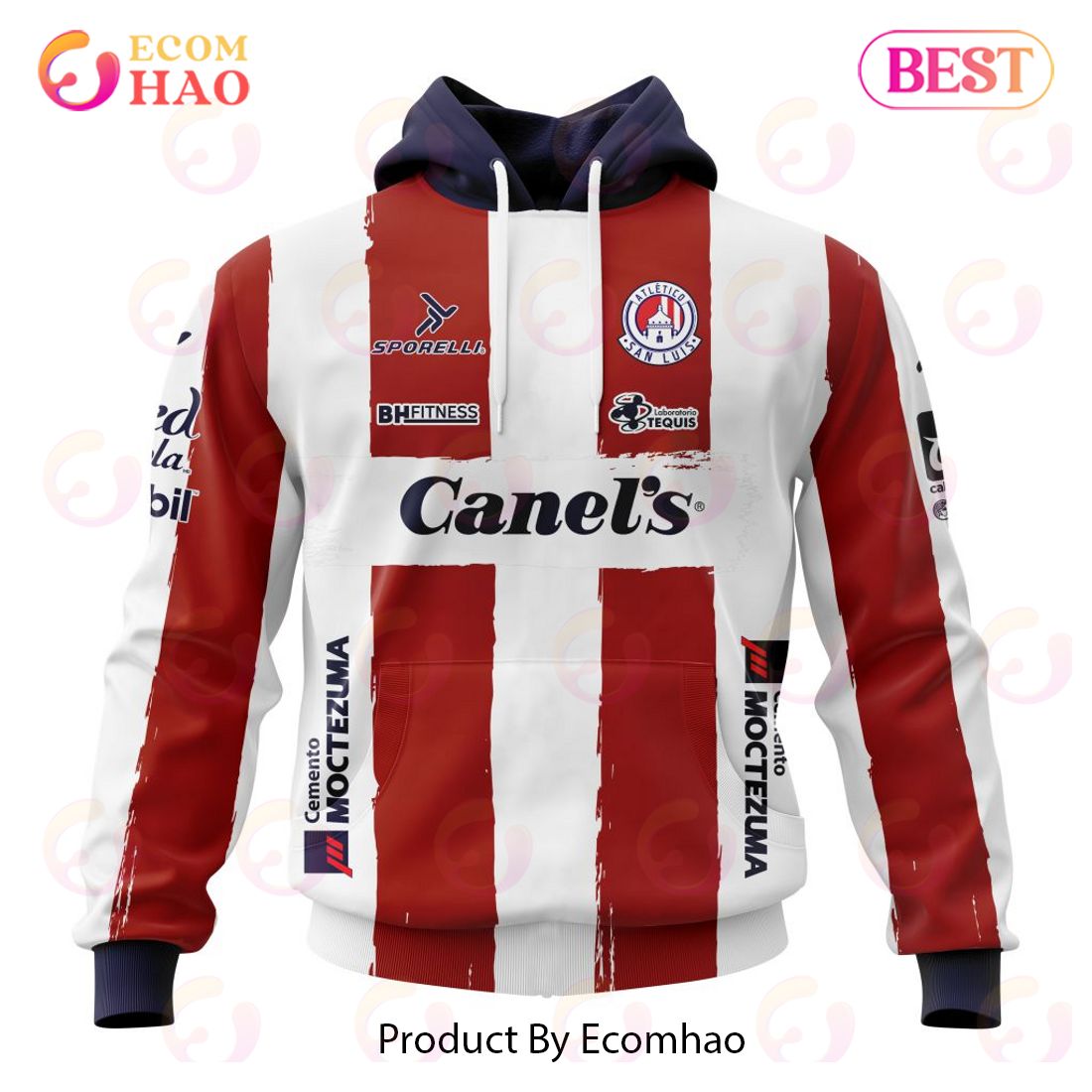 LIGA MX Atletico San Luis Home Kits 2022 2023 3D Hoodie