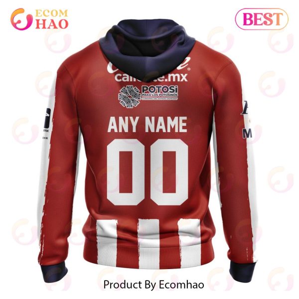 LIGA MX Atletico San Luis Home Kits 2022 2023 3D Hoodie