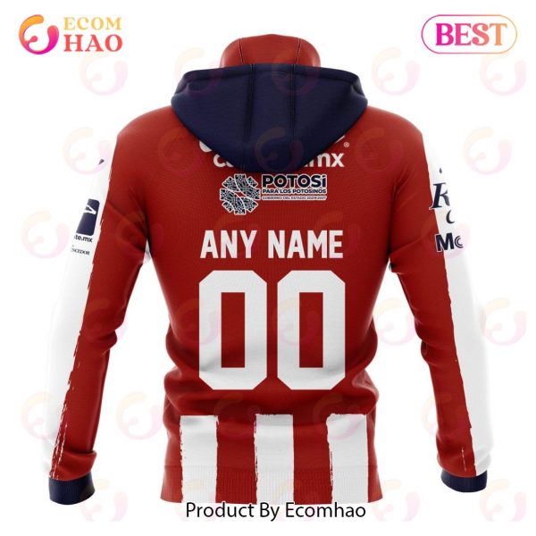 LIGA MX Atletico San Luis Home Kits 2022 2023 3D Hoodie