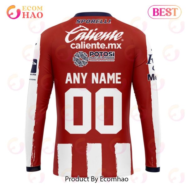LIGA MX Atletico San Luis Home Kits 2022 2023 3D Hoodie