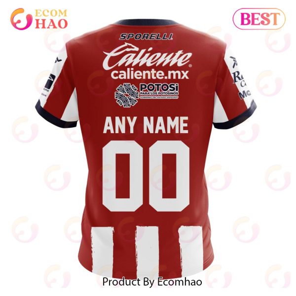 LIGA MX Atletico San Luis Home Kits 2022 2023 3D Hoodie