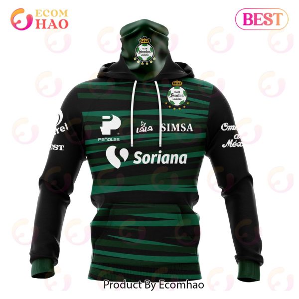 LIGA MX Club Santos Laguna Away Kits 2022 2023 3D Hoodie