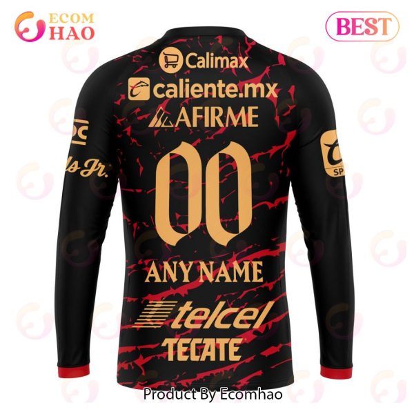 LIGA MX Club Tijuana Home Kits 2022 2023 3D Hoodie
