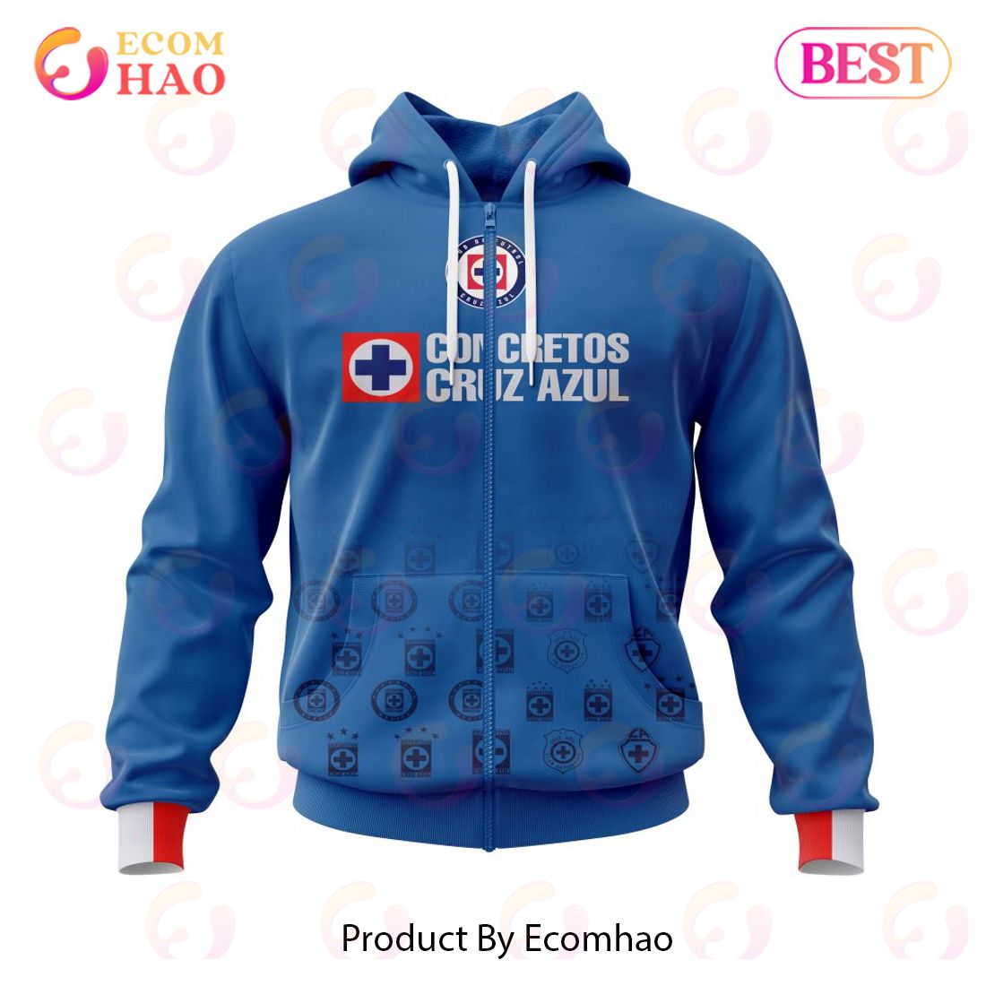 LIGA MX CRUZ AZUL Home Kits 2022 2023 3D Hoodie