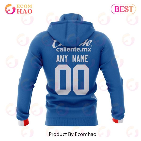 LIGA MX CRUZ AZUL Home Kits 2022 2023 3D Hoodie