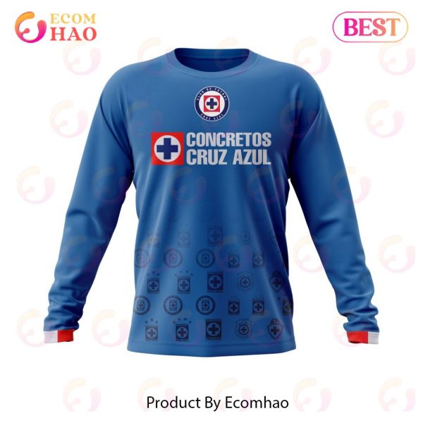 LIGA MX CRUZ AZUL Home Kits 2022 2023 3D Hoodie
