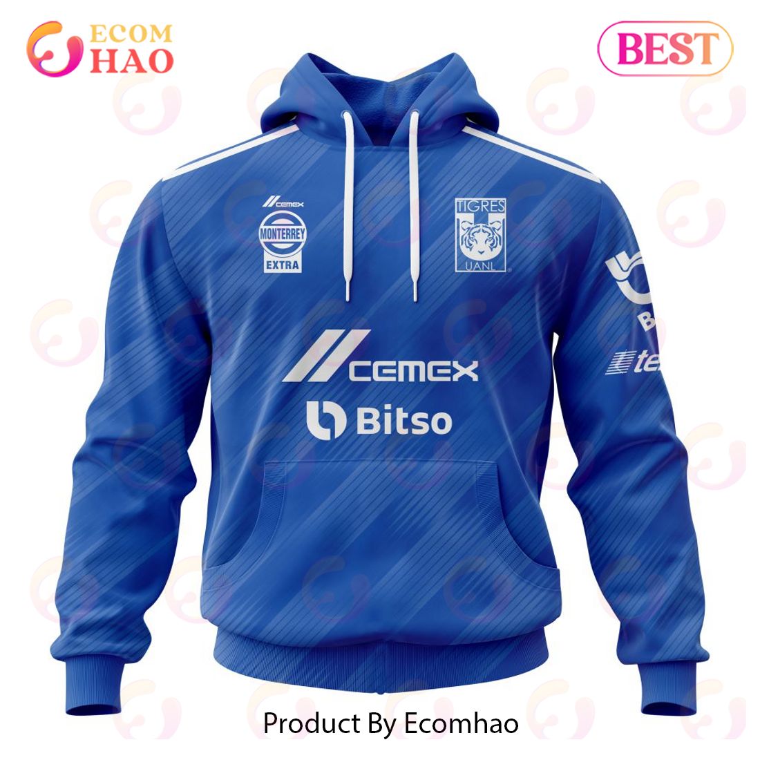 LIGA MX Tiger UANL Away Kits 2022 2023 3D Hoodie