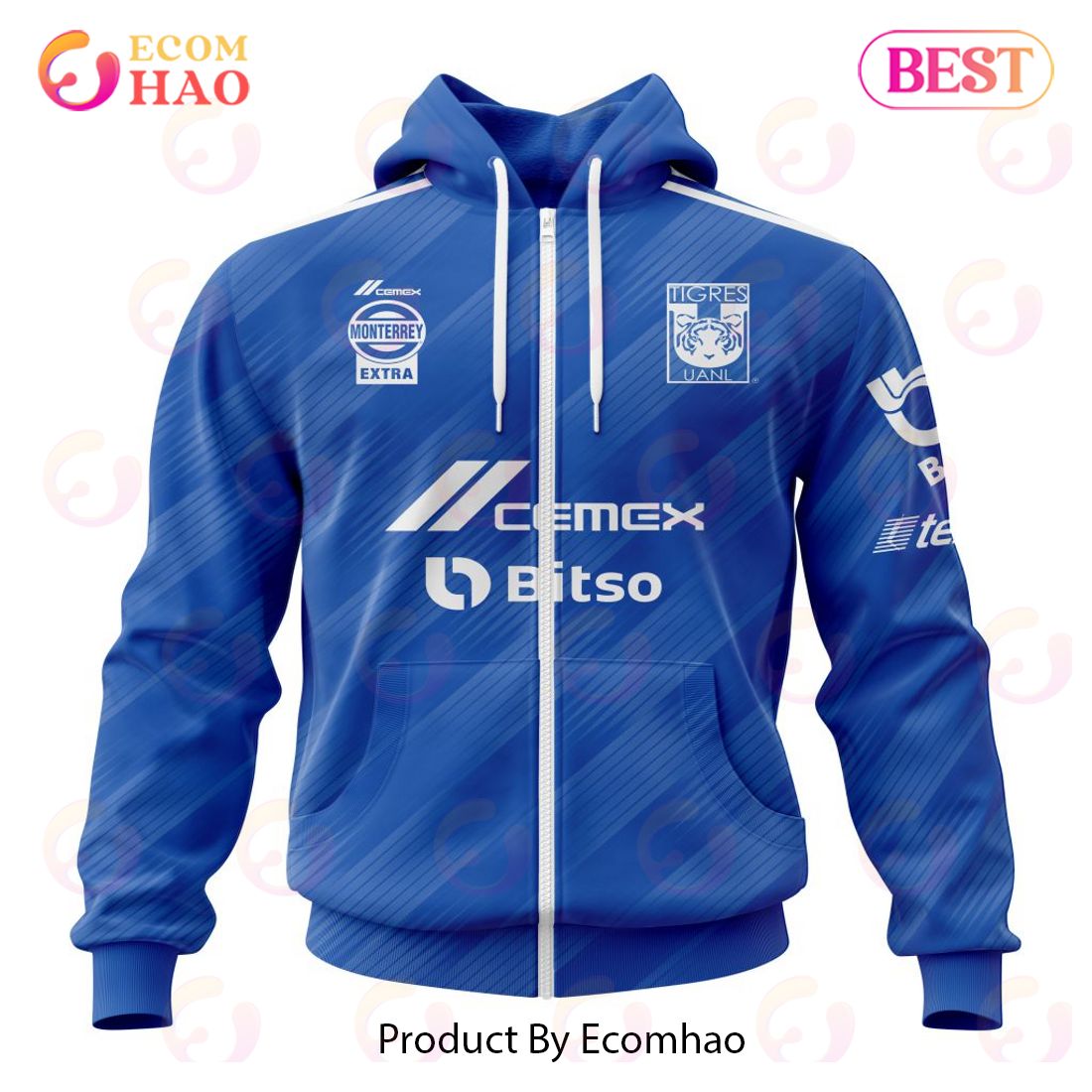 LIGA MX Tiger UANL Away Kits 2022 2023 3D Hoodie