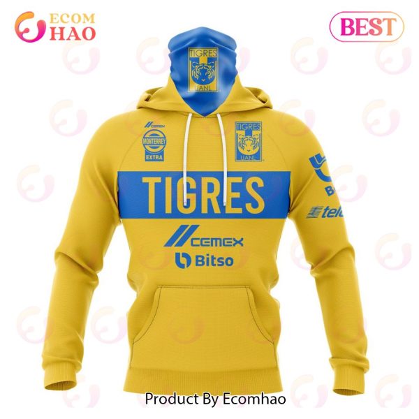 LIGA MX Tiger UANL Home Kits 2022 2023 3D Hoodie