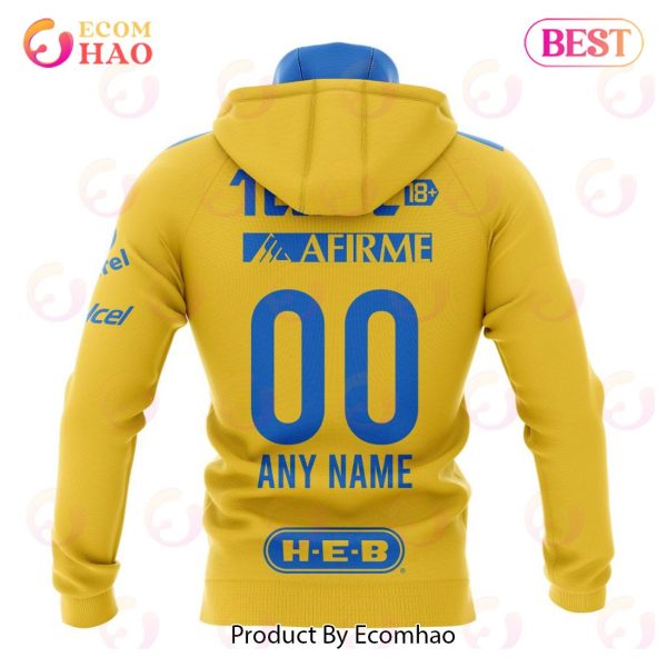 LIGA MX Tiger UANL Home Kits 2022 2023 3D Hoodie
