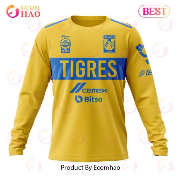 LIGA MX Tiger UANL Home Kits 2022 2023 3D Hoodie