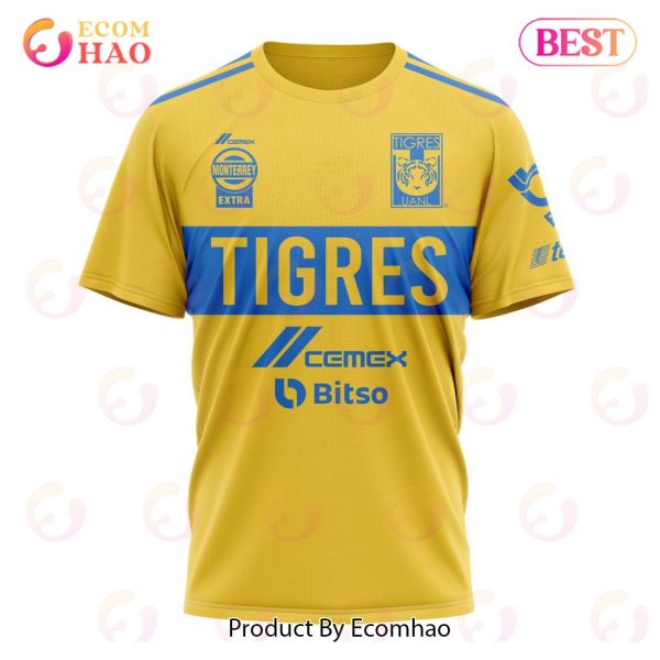 LIGA MX Tiger UANL Home Kits 2022 2023 3D Hoodie